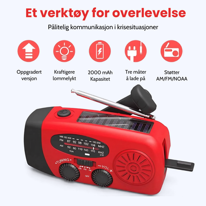 Nødradio - Radio, lys og strøm i nødsituasjoner